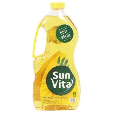 Sun Vita Vegitable Oil 1.5 Litre, 6 Pieces Per Carton